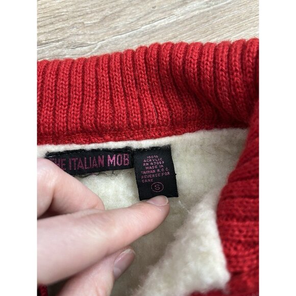 Vintage The Italian Mob Sweater Vest Top Womens Size Small Fair Isle - Picture 5 of 11